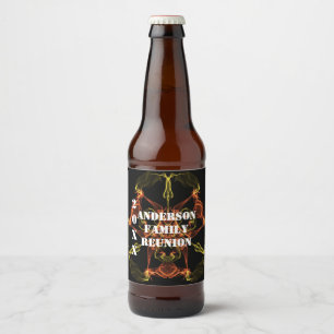 Rótulo Para Garrafa De Cerveja Evento Celestial Brilhante de Celebração de Reun