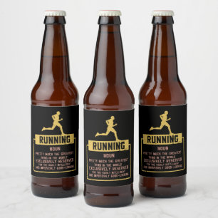 Rótulo Para Garrafa De Cerveja Executando Definição
