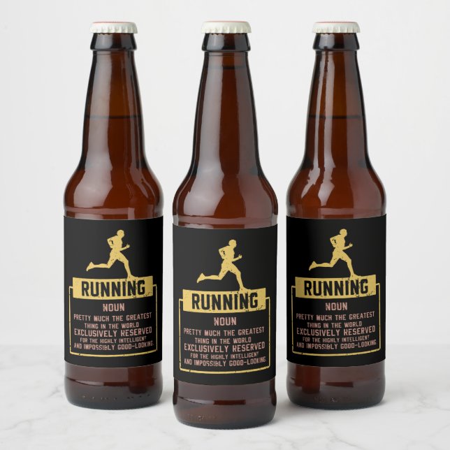 Rótulo Para Garrafa De Cerveja Executando Definição (Garrafas)