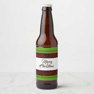 Rótulo Para Garrafa De Cerveja Faux Foil Design 3