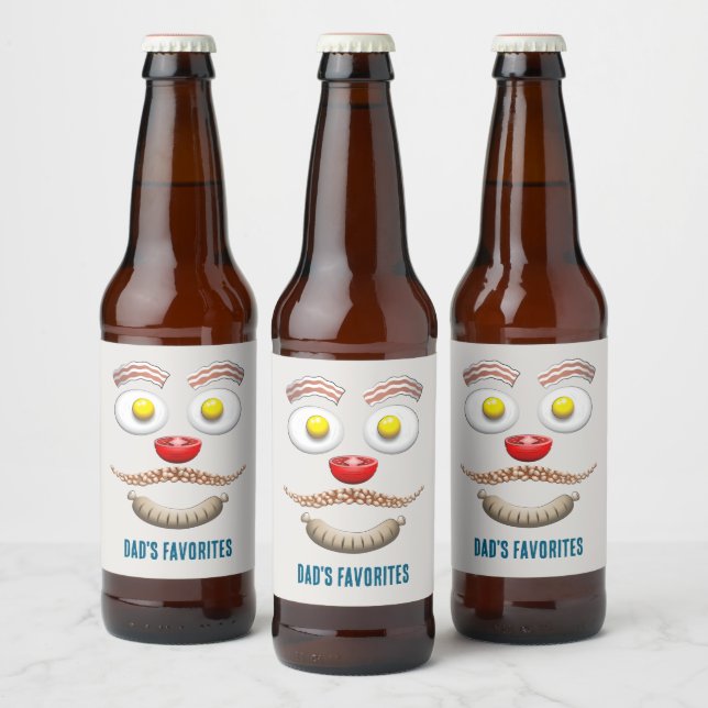 Rótulo Para Garrafa De Cerveja Favoritos do Papai Dia dos Pais (Garrafas)