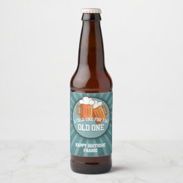 Rótulo Para Garrafa De Cerveja Feliz Aniversário da Cerveja Personalizada