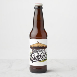 Rótulo Para Garrafa De Cerveja Feliz feriado judeu Hanukkah