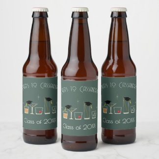 Rótulo Para Garrafa De Cerveja Festa de Formatura Cap Cocktail