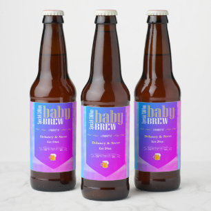Rótulo Para Garrafa De Cerveja Festa Personalizada de Criança Funny