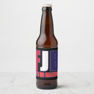 Rótulo Para Garrafa De Cerveja FJB Vamos Brandon 