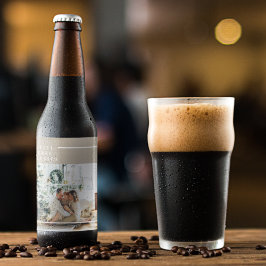 Rótulo Para Garrafa De Cerveja Foto da família moderna | Feliz alegre abençoada