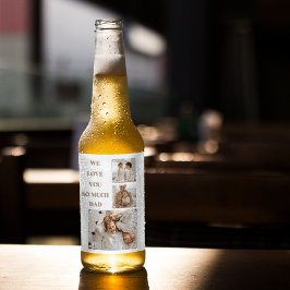 Rótulo Para Garrafa De Cerveja Foto de Colagem Moderna e Adoramos Presentes de Pa