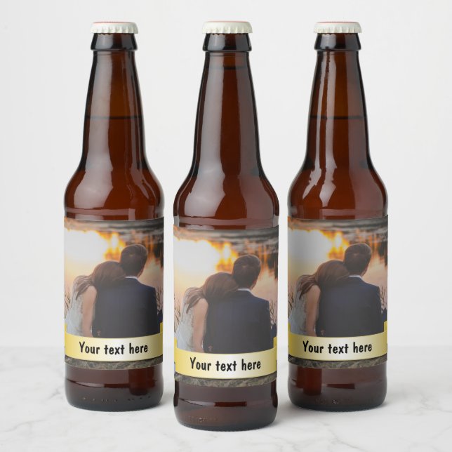 Rótulo Para Garrafa De Cerveja Foto Personalizada (Garrafas)