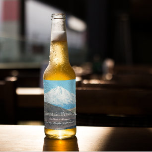 Rótulo Para Garrafa De Cerveja Foto personalizada para o Monte Hood