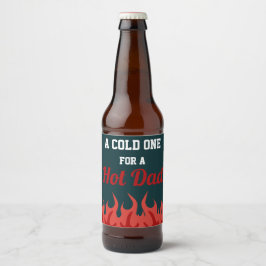 Rótulo Para Garrafa De Cerveja Frio engraçado para uma novidade do Dia de os pais