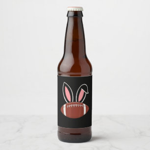 Rótulo Para Garrafa De Cerveja Futebol Americano Bunny Ears