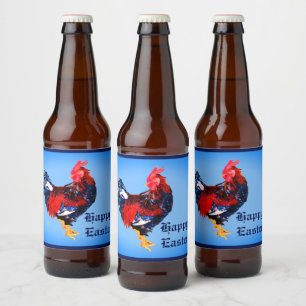 Rótulo Para Garrafa De Cerveja galináceo macho, galo Personalizado