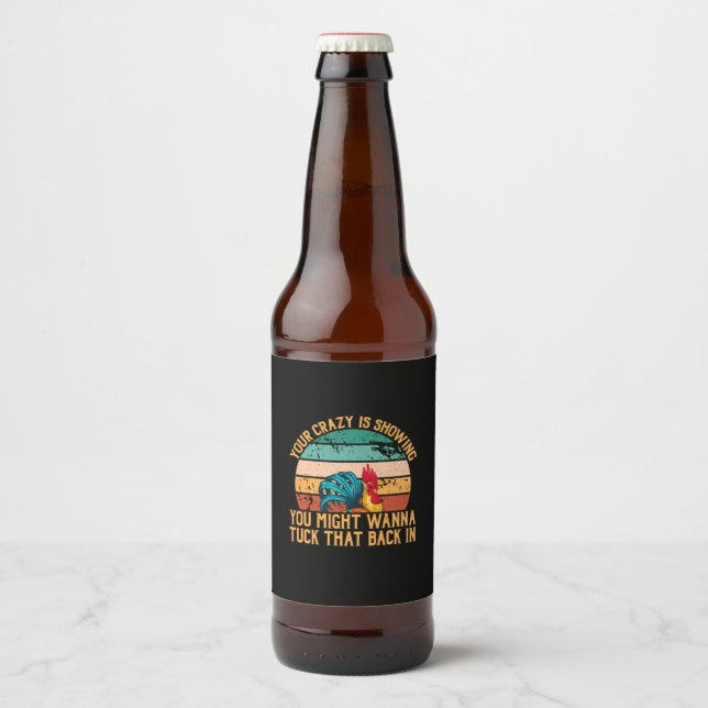 Rótulo Para Garrafa De Cerveja Galinha Lover | Você Pode Querer Tuck (Frente)