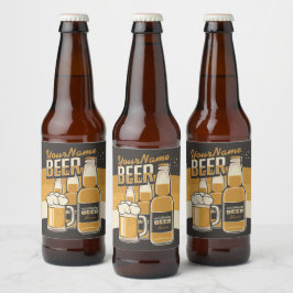 Rótulo Para Garrafa De Cerveja Garrafa de Cerveja Personalizada Caneca Espumante 