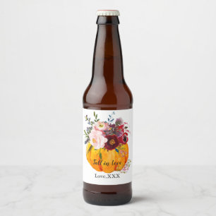 Rótulo Para Garrafa De Cerveja garrafa de vinho Festa de outono, abóbora, outono