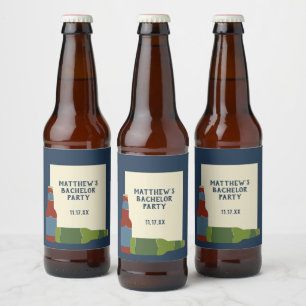 Rótulo Para Garrafa De Cerveja Garrafas de Cerveja Gráfico Mensagem Personalizada