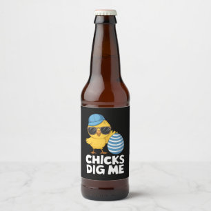 Rótulo Para Garrafa De Cerveja Gatas Me Desejam Caça ao Ovo de Páscoa Divertida