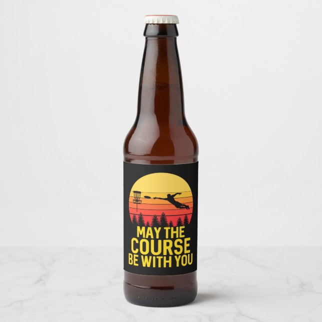 Rótulo Para Garrafa De Cerveja Golfe De Disco Com Você (Frente)