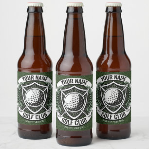 Rótulo Para Garrafa De Cerveja Golfe Golfer Clube de Golfe Relvado Casa de Clube