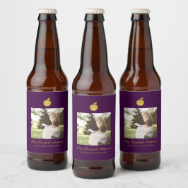 Rótulo Para Garrafa De Cerveja Graduação Professor Maçã