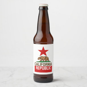 Rótulo Para Garrafa De Cerveja Gráfico dinâmico da bandeira do estado de
