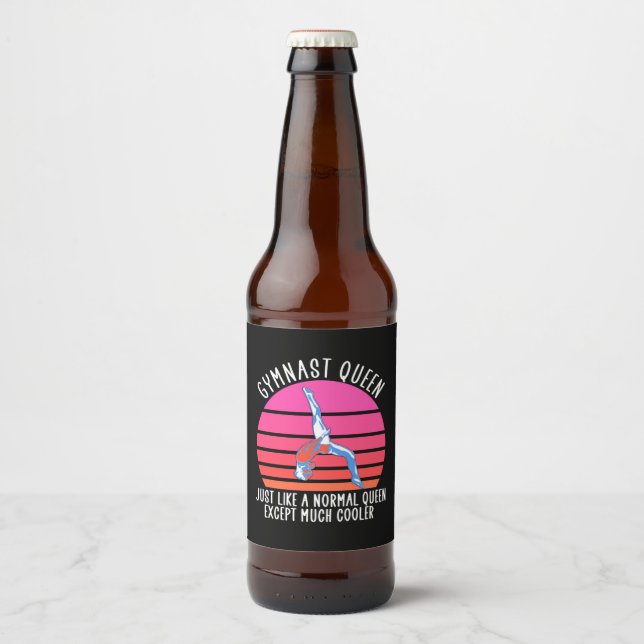 Rótulo Para Garrafa De Cerveja Gymnast Queen (Frente)