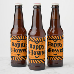 Rótulo Para Garrafa De Cerveja Halloween angustiado