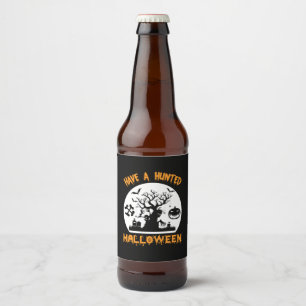 Rótulo Para Garrafa De Cerveja Halloween Tem Um Aniversário Dia de as Bruxas engr