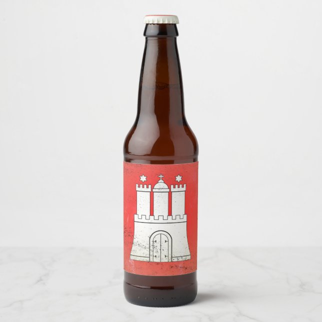 Rótulo Para Garrafa De Cerveja Hamburgo (Frente)
