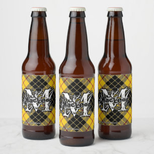Rótulo Para Garrafa De Cerveja Happy Scotsman Clan MacLeod de Lewis Tartan