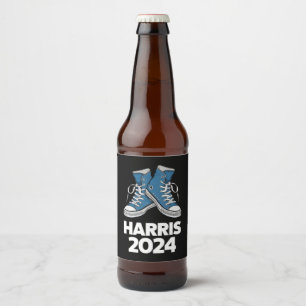 Rótulo Para Garrafa De Cerveja HARRIS 2024 Voto Presidente Kamala Eleição Tênis