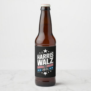 Rótulo Para Garrafa De Cerveja Harris Waltz 2024 Kamala Harris Tim Waltz 2024