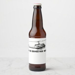 Rótulo Para Garrafa De Cerveja Helicóptero do Iroquois da cerveja UH-1H