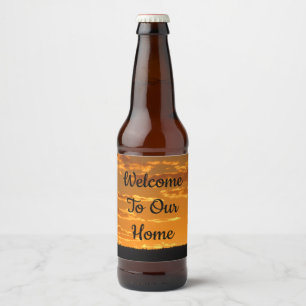 Rótulo Para Garrafa De Cerveja Horário de Aluguel de Férias de Boas-Vindas