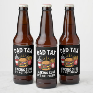 Rótulo Para Garrafa De Cerveja Imposto do Papai Garantindo que Não é Veneno Dia d