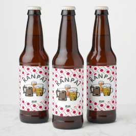 Rótulo Para Garrafa De Cerveja JAPÃO Kanpai 乾 杯 Excelente Japonês