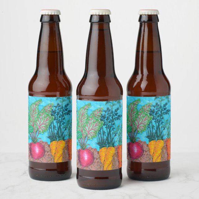 Rótulo Para Garrafa De Cerveja Jardim (Garrafas)