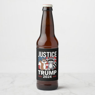 Rótulo Para Garrafa De Cerveja Justiça Para Amendoim Vence Trump 2024