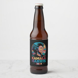 Rótulo Para Garrafa De Cerveja Kamala Harris 2024 Voto Presidente Kamala Eleição