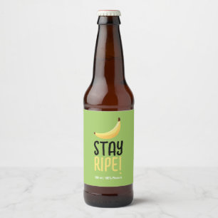 Rótulo Para Garrafa De Cerveja Kit personalizado de festa engraçada de banana mod