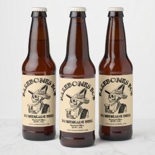 Rótulo Para Garrafa De Cerveja Laboratório de Garrafa de Modelo do Esqueleto do