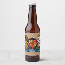 Lion e Unicorn Rampant Beer Casaco de Braços