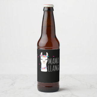 Rótulo Para Garrafa De Cerveja Llama Gift | Mama Llama