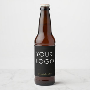 Rótulo Para Garrafa De Cerveja Logotipo Comercial de Empresa Profissional Moderna