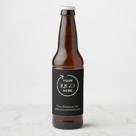 Rótulo Para Garrafa De Cerveja Logotipo Empresarial  Empresa Corporativa Minimali