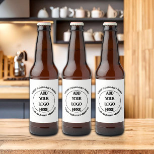 Rótulo Para Garrafa De Cerveja Logotipo Personalizado de Empresa