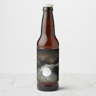 Rótulo Para Garrafa De Cerveja Lua Solstício de inverno