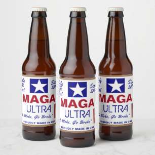 Rótulo Para Garrafa De Cerveja Maga Ultra