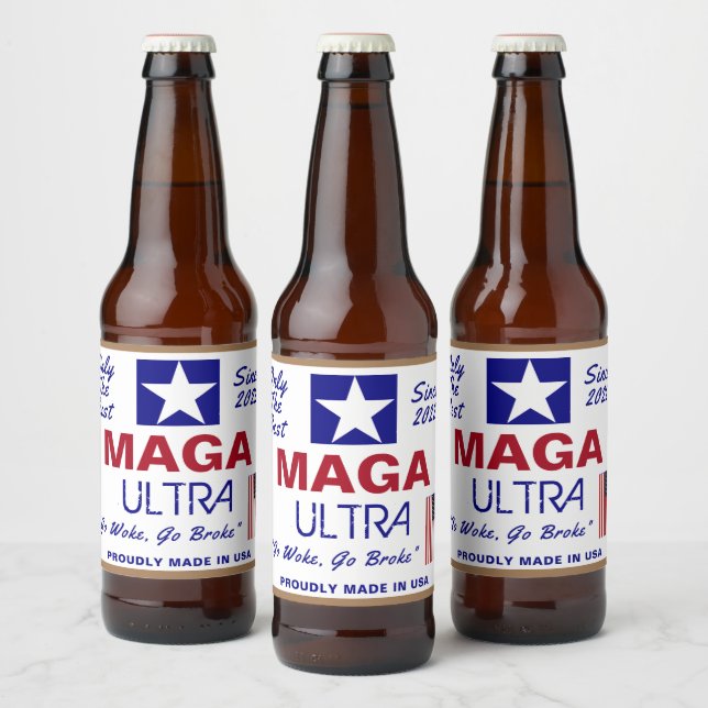 Rótulo Para Garrafa De Cerveja Maga Ultra (Garrafas)